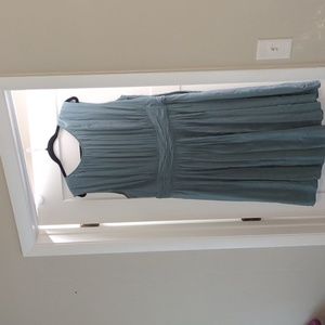 Boden silk georgette dress, green, 22